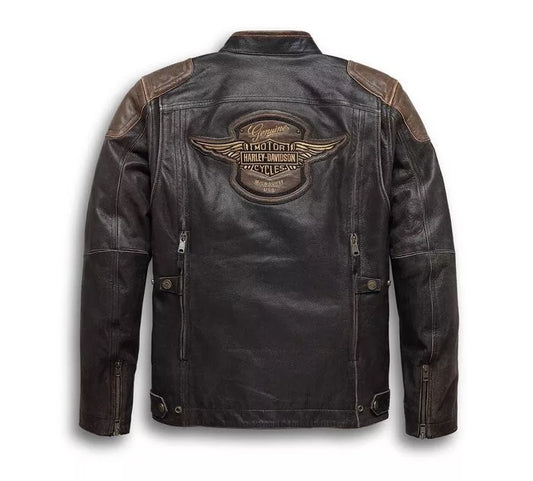Harley Davidson Triple Vent Passing Leather Jacket