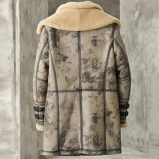 Men Black B3 Aviation Jacket – Waxed Leather Flight Outerwear | Leather Elites