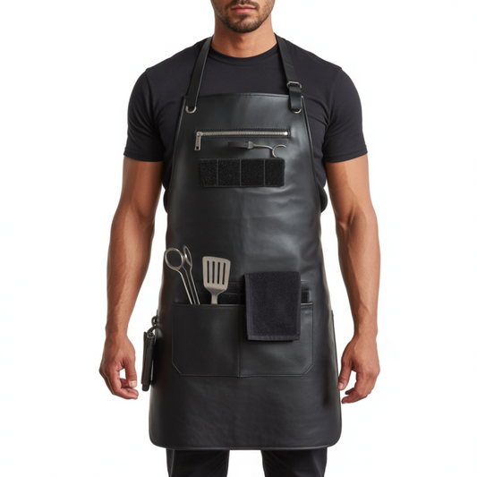Black Edge Roast Leather Apron