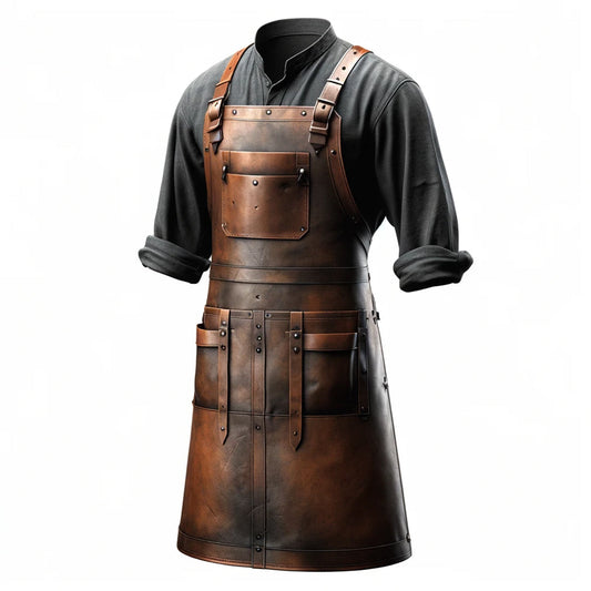 Legacy Edition Crazy Horse Brown Blacksmith Apron