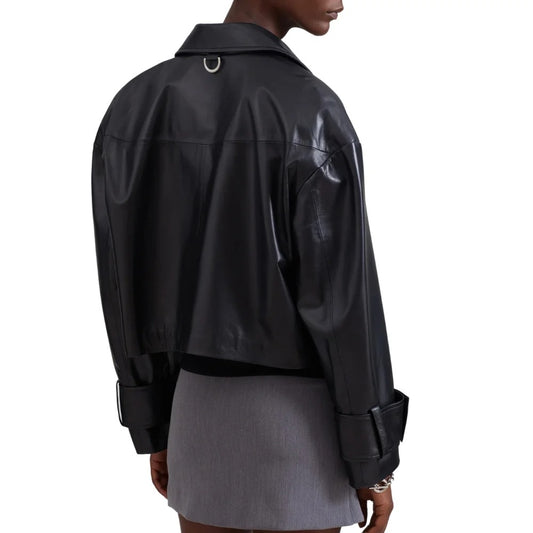 Freya Classic Black Leather Jacket