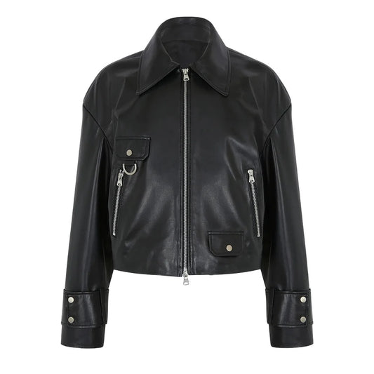Freya Classic Black Leather Jacket