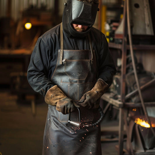Leather Elites HeatArmor Welders Genuine Leather Apron