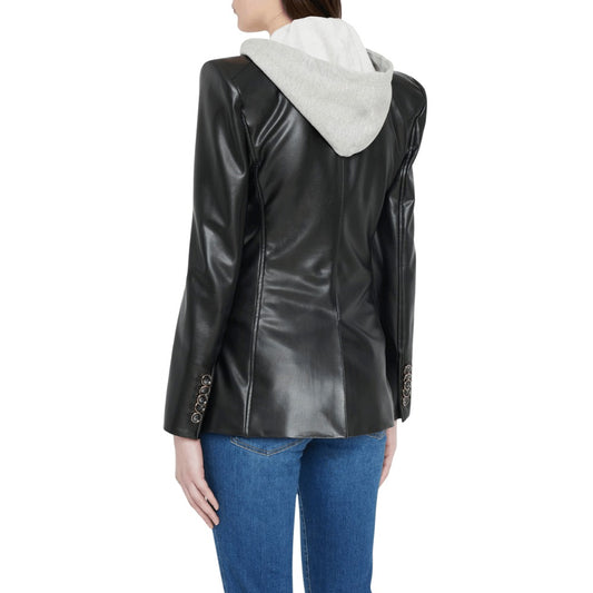 Luna Raven Black Dickey Women Leather Blazer