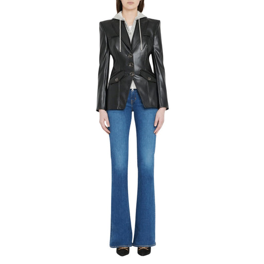 Luna Raven Black Dickey Women Leather Blazer