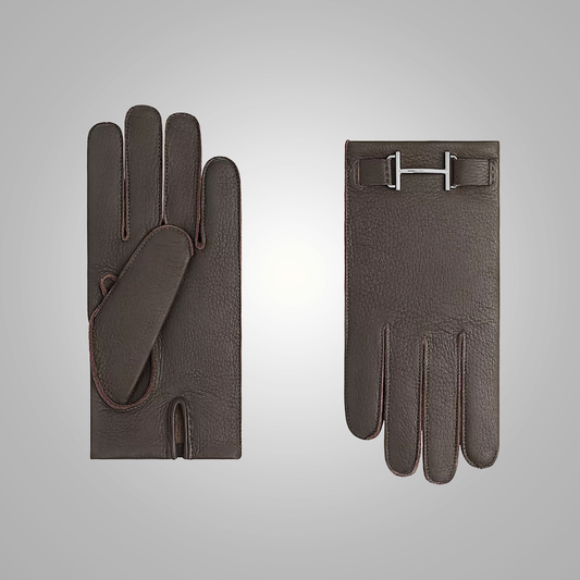 New Men Hand-Sewn Leather Gloves