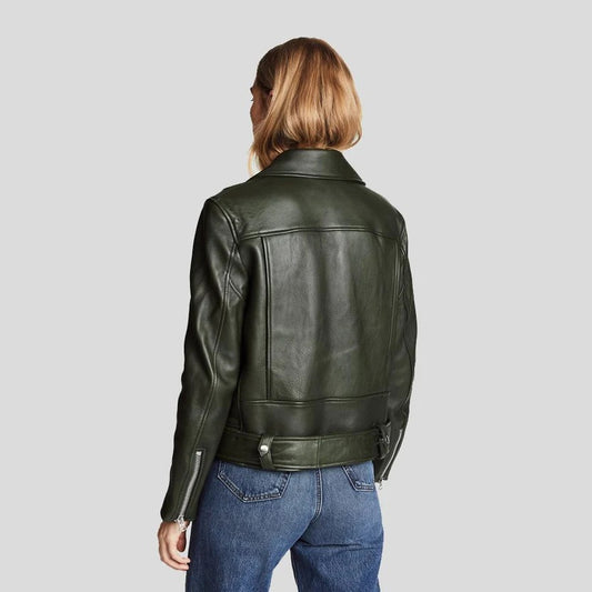 Zuri Pure Black Leather Jacket