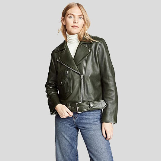 Zuri Pure Black Leather Jacket
